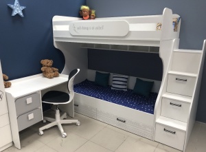 Двухъярусная кровать Престиж (правая) 190х90