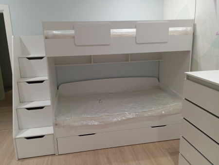 Кровать-чердак коллекции Мозаика 190х90  от Династия Kids