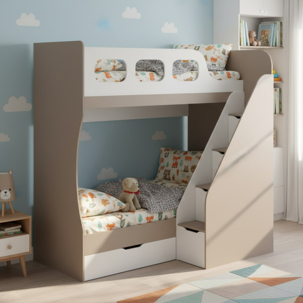 Двухъярусная кровать Умка-7 (цвета разные) 190х80 