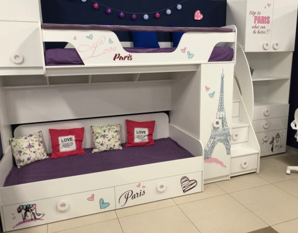 Кровать Модница-4 + кровать Модница-6 от Династия Kids