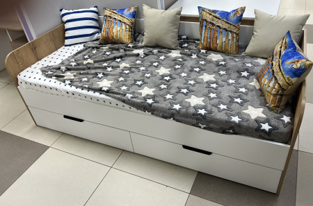 Кровать коллекции Брайт Графит-2 от Династия Kids