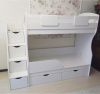 Кровать 2-х ярусная Альфа Мини 180х80 с бортиком от Династия Kids
