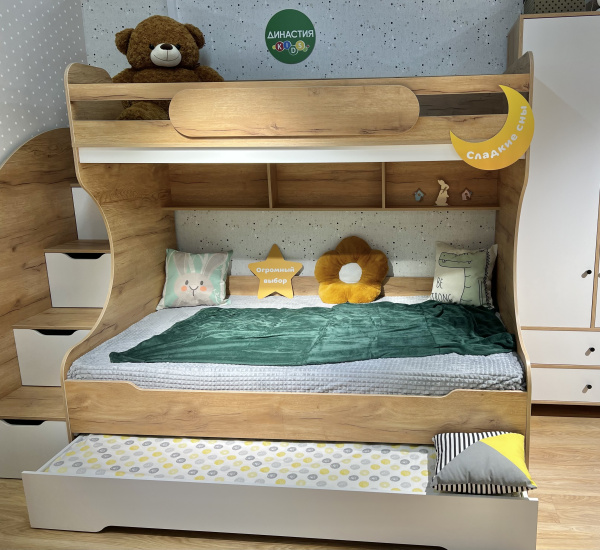 Кровать двухъярусная Биг 120х200 (левая)