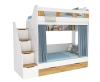 Кровать двухъярусная Твинс 190х90 (белый+дуб золотистый)