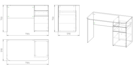 Стол коллекции Престиж от Династия Kids