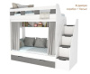 Двухъярусная кровать Твинс 190х90 от Династия Kids