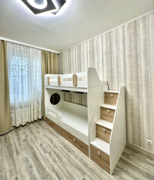 Кровать Фортуна-3 (корпус белый, фасады дуб сонома) 190*80 от Династия Kids