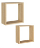 Комплект интерьерных полок Кубики (дуб сонома)
