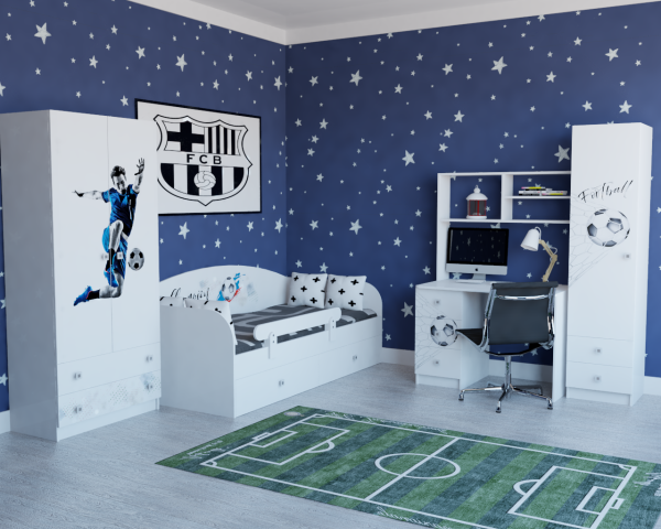 Шкаф коллекции Футбол от Династия Kids