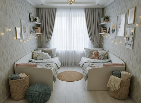 Кровать 190х90 коллекции Умка NEW (ручки - дуб) от Династия Kids