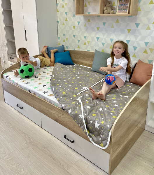 Кровать коллекции Твой Стиль 200х120 New от Династия Kids