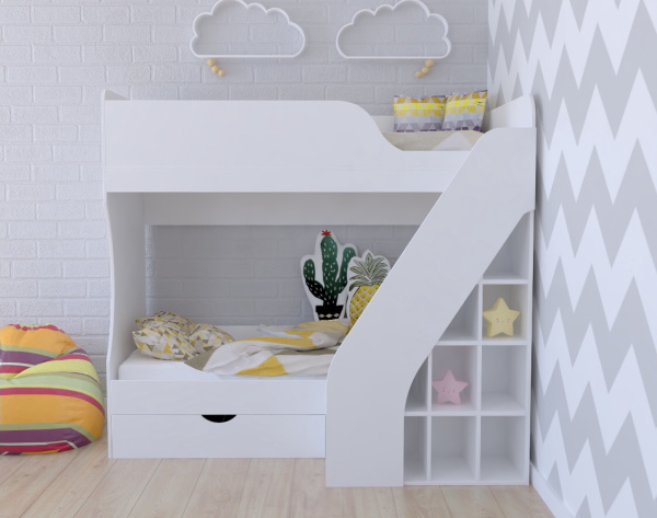 Двухъярусная кровать Умка-2 (правая) 180х80 от Династия Kids