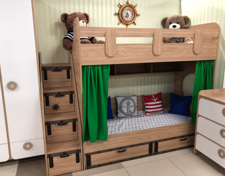 Кровать двухъярусная 180х80 коллекции Фрегат-7 от Династия Kids