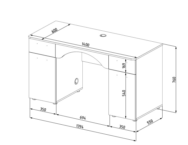 Стол Фрегат от Династия Kids