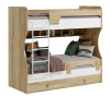 Кровать 2-х ярусная Омега (дуб сонома + белый) 190х80 от Династия Kids