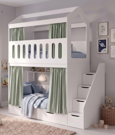 2-х ярусная кровать Остров Сокровищ 190х90 от Династия Kids