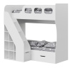 Кровать 2-х ярусная Умка-4 (цвет белый) 190х80