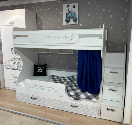 Двухъярусная кровать коллекции Престиж 190х90 от Династия Kids