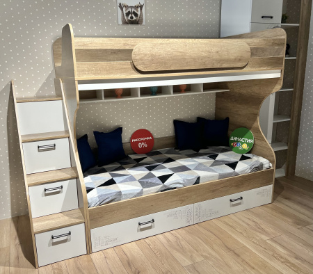 Двухъярусная кровать коллекции Твой Стиль New 190х90 от Династия Kids
