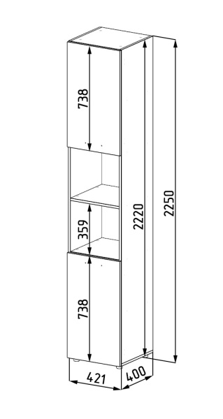 Стеллаж Фрегат-2  от Династия Kids