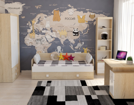 Шкаф-2 коллекции Формат  от Династия Kids