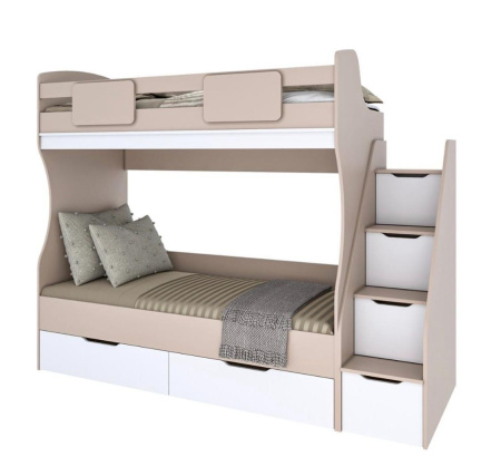 Кровать 2-х ярусная МИА (цвета разные) 180х80 от Династия Kids