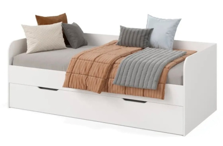 Кровать Квартет + кровать Дабл (цвет белый) 190х90