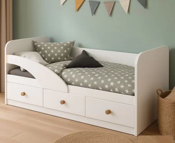 Кровать 160х80 Умка-5 NEW (ручки - дуб)