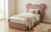 Мягкая кровать Альба 200х90 Велюр Тедди 304 (бежевый) от Династия Kids