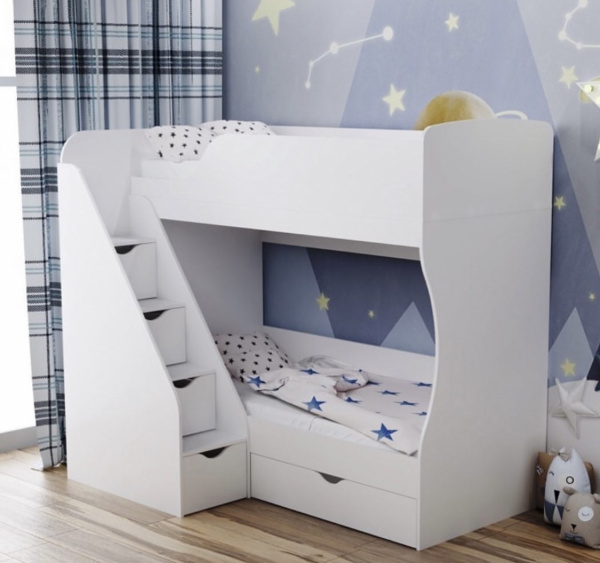 Двухъярусная кровать Умка-3 (лестница слева) 180х80