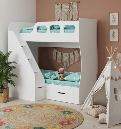 Кровать 2-х ярусная Умка-6 + шкаф + пенал коллекции Твой Стиль от Династия Kids