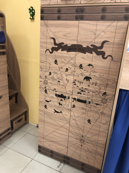 Шкаф для одежды коллекции Фрегат от Династия Kids