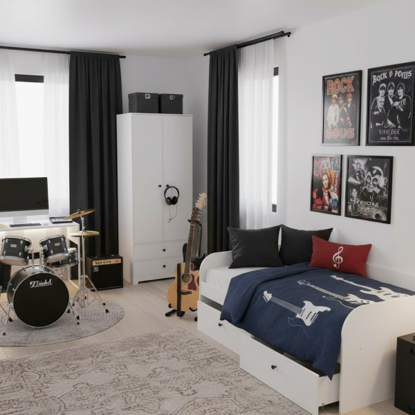 Кровать коллекции Норд (размеры разные) от Династия Kids