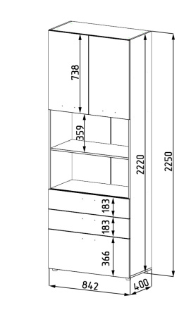 Стеллаж Фрегат-1  от Династия Kids