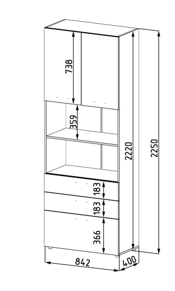 Стеллаж Фрегат-1  от Династия Kids