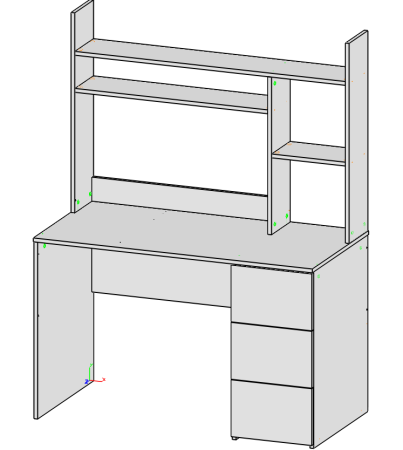 Стол письменный 1200 мм Практик-2. Левый/правый 