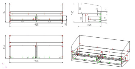 Кровать Джуни 190х80 (цвет: белый) с ящиками