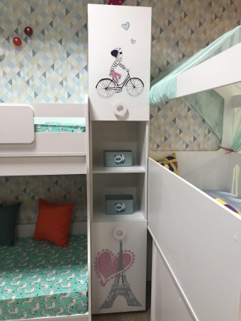 Пенал-стеллаж Модница-2 New от Династия Kids