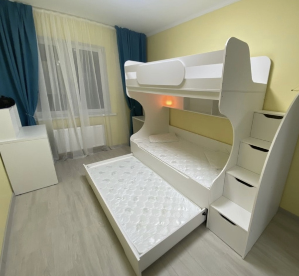 Кровать Биг 90х200 (цвет белый)