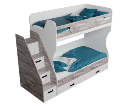 Двухъярусная кровать коллекции Гранд 190х90 от Династия Kids